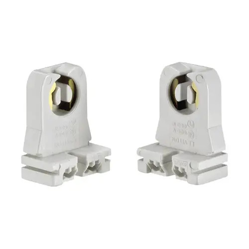 Lampholder Thermoset Plastic Fluorescent Pedestal Base White Lampholder Thermoset Plastic Fluorescent Pedestal Base White