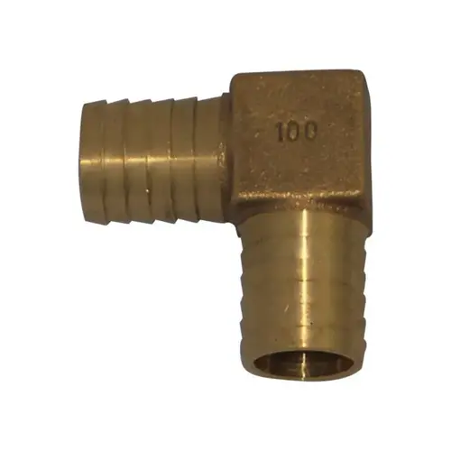 90 Degree Elbow 1" MPT T X 1" D MPT Brass