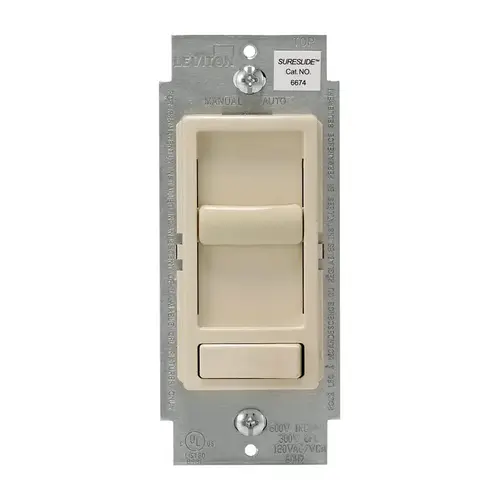 Dimmer Switch SureSlide Light Almond 600 W Preset Slide Light Almond Dimmer Switch SureSlide Light Almond 600 W Preset Slide Light Almond