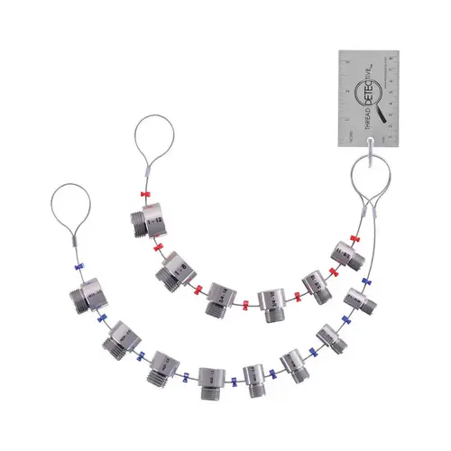 Thread Gauge Thread Identifier / Thread Checker 20-1/2" L X 2" W Thread Gauge Thread Identifier / Thread Checker 20-1/2" L X 2" W