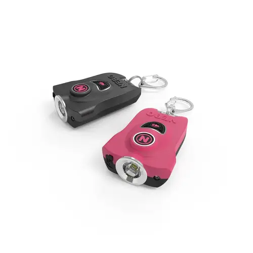 Flashlight With Key Ring MYPAL 400 lm Black/Pink LED Black/Pink - pack of 12 Flashlight With Key Ring MYPAL 400 lm Black/Pink LED Black/Pink - pack of 12
