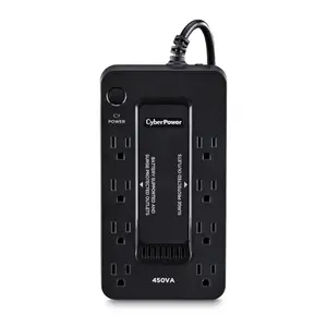 CyberPower SE450G1 PC Battery Backup 890 J 5 ft. L 8 outlets Black