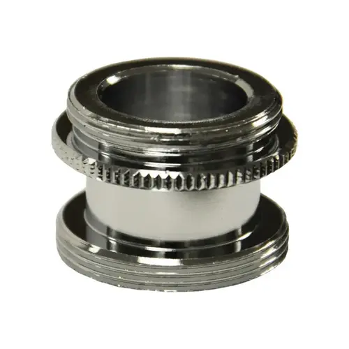 Aerator Adapter Male Thread 15/16"-27M x 55/64"-27M Chrome Plated Chrome Plated Aerator Adapter Male Thread 15/16"-27M x 55/64"-27M Chrome Plated Chrome Plated