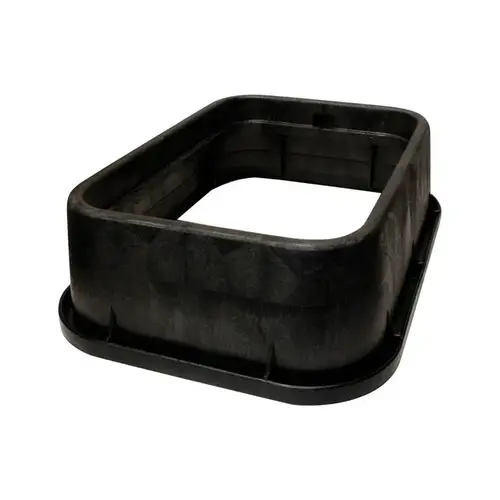 Riser for Valve Box 13" W X 6" H Rectangular Black Black