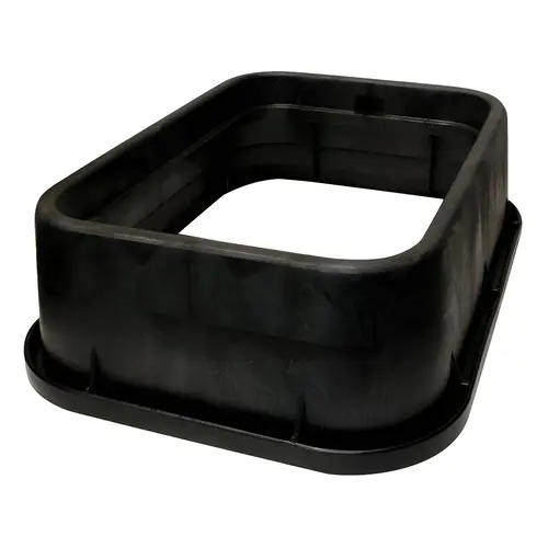 Riser for Valve Box 13" W X 6" H Rectangular Black Black
