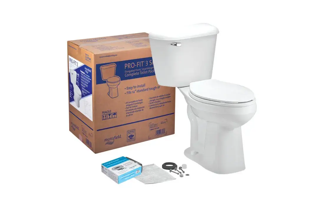 Mansfield Alto 1.6 GPF Toilet Tank With Pilot Valve, 2-Inch Flapper & Color-Match Lever