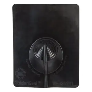 Goldenseal PF-RESZIP Retrofit Pipe Flashing Zip-Seal 4-1/2" W X 15.25" L Plastic Black Black