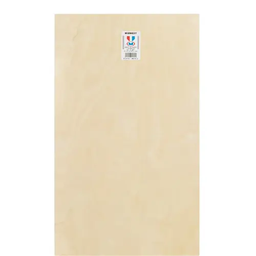 Craft Plywood, 1/4 x 12 x 24 In. Craft Plywood, 1/4 x 12 x 24 In.