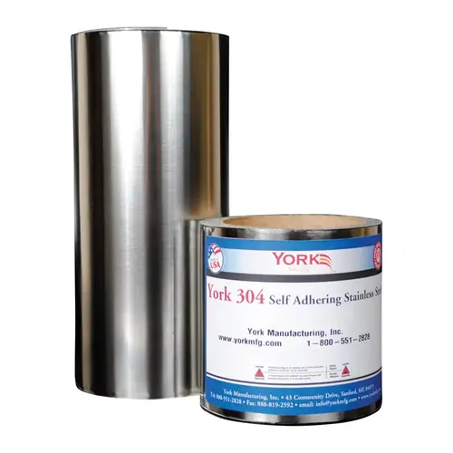 Flashing 304 Self Adhering SS 9" W X 600" L Stainless Steel Silver Silver