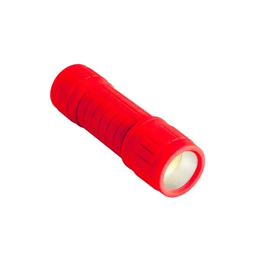 LUMORE Flashlight, AAA Battery, Alkaline Battery, LED Lamp, 130 Lumens, 50 m Beam Distance, Red LUMORE Flashlight, AAA Battery, Alkaline Battery, LED Lamp, 130 Lumens, 50 m Beam Distance, Red