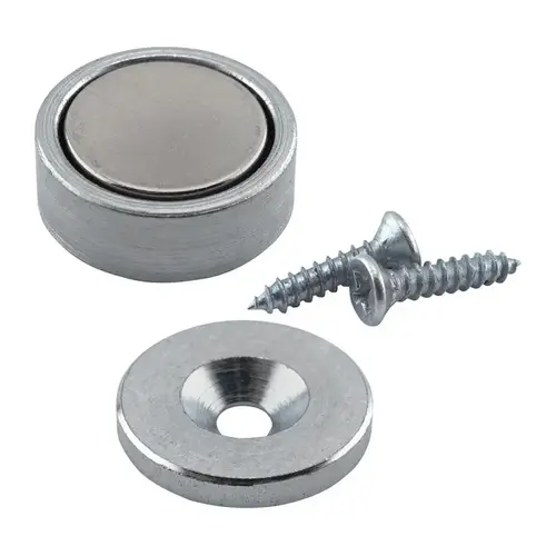 Super Latch Magnets .25" L X .625" W Silver Neodymium 16 lb. pull Silver Pair Super Latch Magnets .25" L X .625" W Silver Neodymium 16 lb. pull Silver Pair