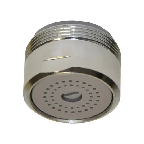 Faucet Aerator, 15/16-27 x 55/64-27 Male x Female Thread, Brass, Chrome Plated, 1.5 gpm Faucet Aerator, 15/16-27 x 55/64-27 Male x Female Thread, Brass, Chrome Plated, 1.5 gpm
