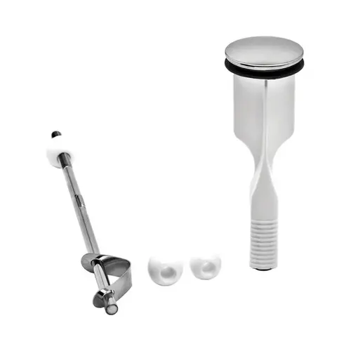 Pop-Up Drain Stopper NA Brushed Nickel Plastic Brushed Nickel Pop-Up Drain Stopper NA Brushed Nickel Plastic Brushed Nickel