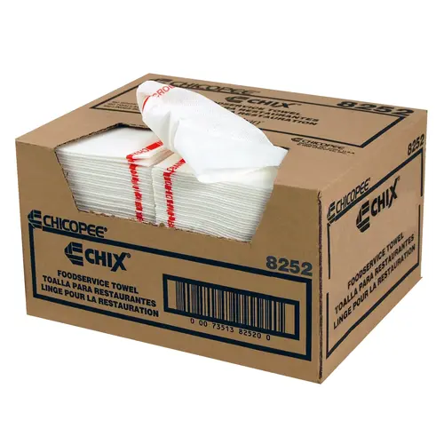Chix Foodservice Towel w/Microban White Medium Duty 13x21  Chix Foodservice Towel w/ Microban White Medium Duty 13x21