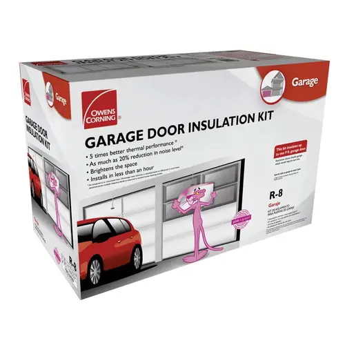 Garage Door Insulation Kit 22" W X 54" L R-8 Faced Fiberglass Roll 65 sq ft Garage Door Insulation Kit 22" W X 54" L R-8 Faced Fiberglass Roll 65 sq ft