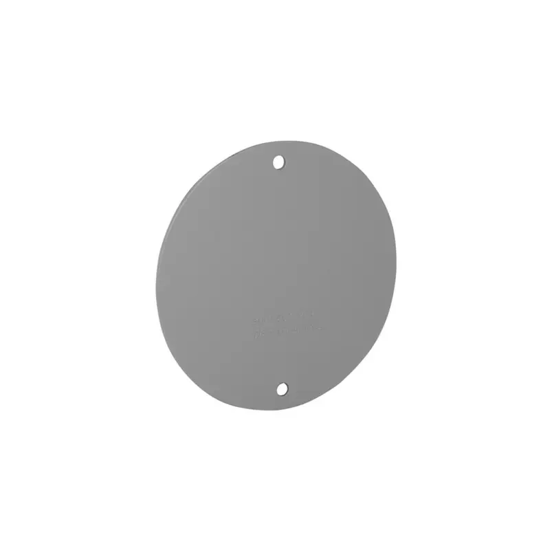 BELL Weatherproof Cover Round Steel For Use with 4 Round Splice Boxes Gray 5374-0