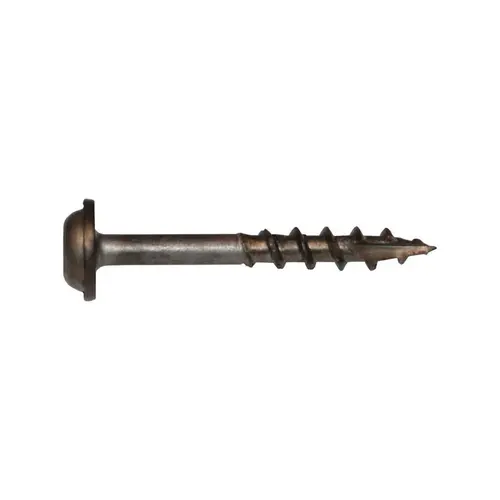 Pocket-Hole Screw No. 7 S X 1-1/4" L Star Bronze 1 lb lb Bronze