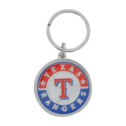 Key Chain Texas Rangers Metal Silver Decorative Silver Key Chain Texas Rangers Metal Silver Decorative Silver