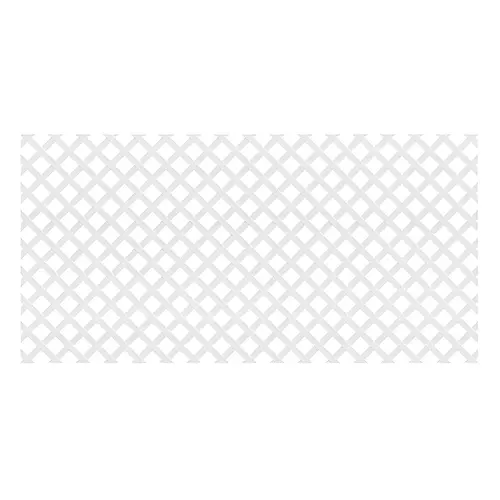 Lattice Panel 4 ft. W X 8 ft. L White Plastic White