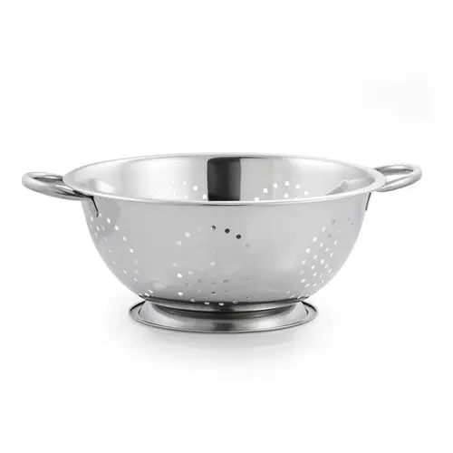 Colander 11" W X 13.5" L Silver Stainless Steel Brushed