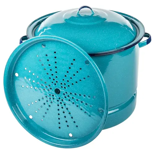 Steamer Set Steel 15 qt Turquoise Turquoise