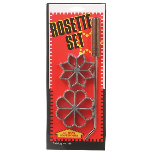 Rosette Set Silver Aluminum Silver