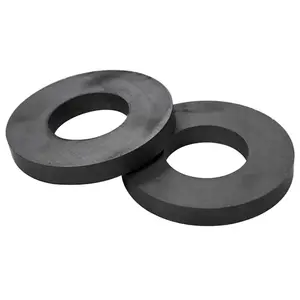 Magnet Source 07288 Magnet Rings .225" L X 1.75" W Black 2.1 lb. pull Black Pair