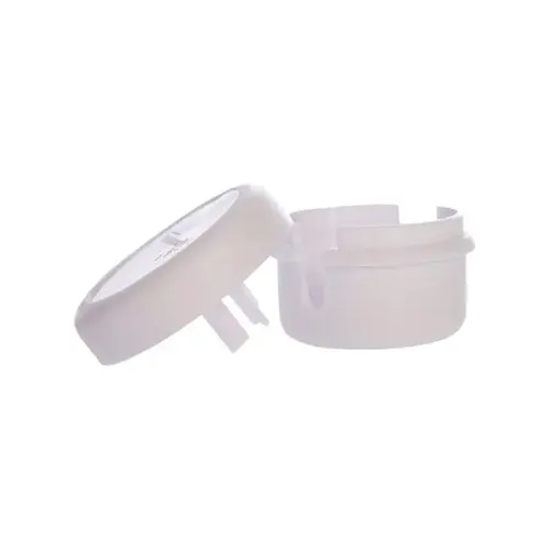 Cord Wind-Ups White Plastic White Pair