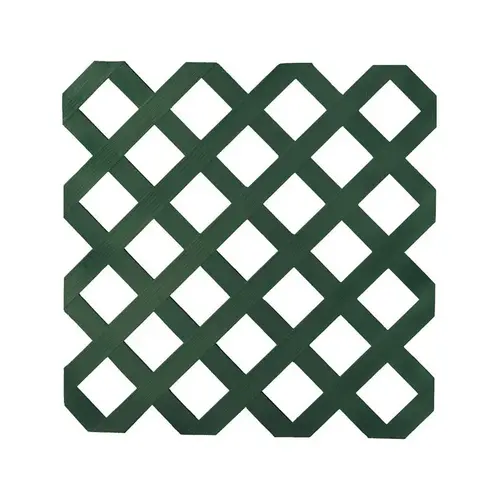 Lattice Panel 4 ft. W X 8 ft. L Dark Green Plastic Dark Green