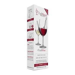PureWine VINO4 Wine Filter The Wand Silver Polypropylene Silver