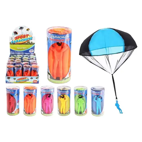 Skydiver Parachute Toy Plastic Assorted Assorted - pack of 24