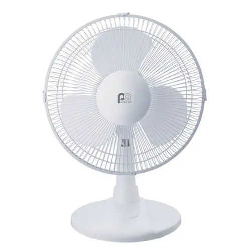 Table Fan 18.5" H X 12" D 3 speed Oscillating White Table Fan 18.5" H X 12" D 3 speed Oscillating White