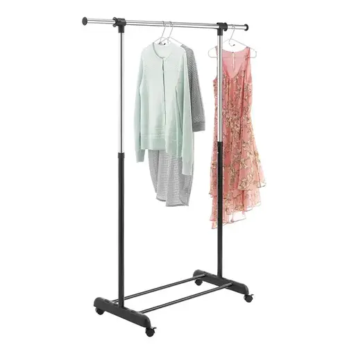Garment Rack 64.5" H X 47.62" W X 17.3" L Metal Black - pack of 3