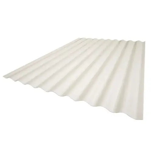 Fiberglass Panel 96" H X 26" W Super 600 White White Fiberglass Panel 96" H X 26" W Super 600 White White