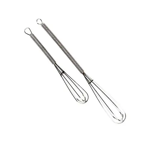Whiskettes Silver Stainless Steel Chrome Pair