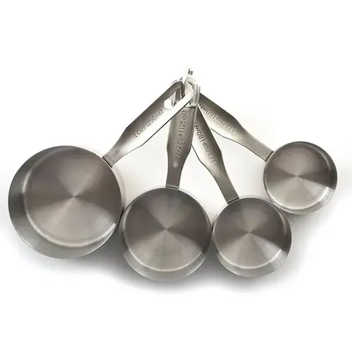 Measuring Cup Set Stainless Steel Silver Silver Measuring Cup Set Stainless Steel Silver Silver