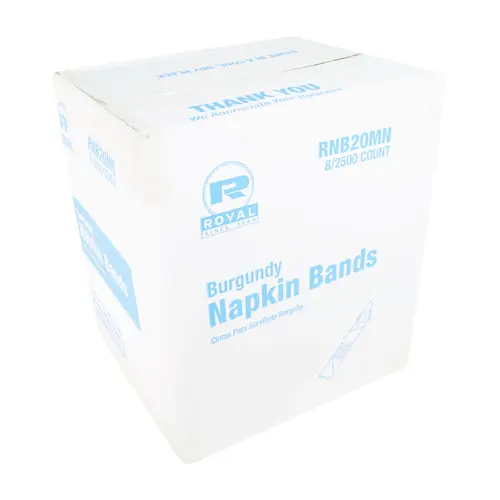 NAPKIN BANDS BURGUNDY NAPKIN BANDS BURGUNDY