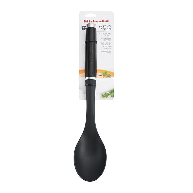 KitchenAid 13 In. Black Nylon Basting Spoon KE003OHOBA