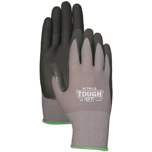 Work Gloves Nitrile TOUGH GT Palm-dipped Black/Gray L Black/Gray Work Gloves Nitrile TOUGH GT Palm-dipped Black/Gray L Black/Gray