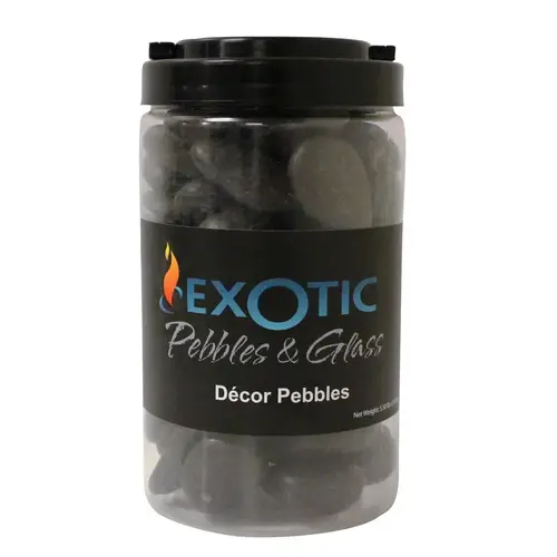 Deco Pebbles Pebbles & Glass Black Polished 5.5 lb Black Deco Pebbles Pebbles & Glass Black Polished 5.5 lb Black