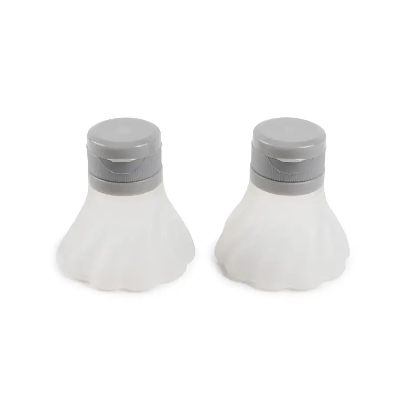 Core Home Condiment Container 1.97 W X 5.51 L Clear/Gray Silicone/Polypropylene Nickel Pair AC29829