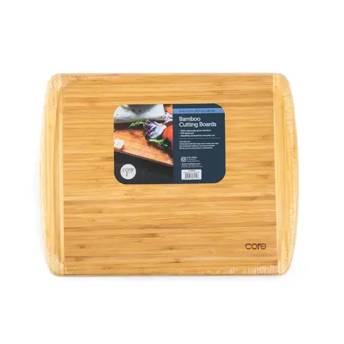 Cutting Board 14" L X 11" W Bamboo Beige