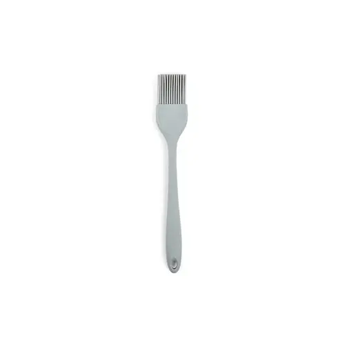 Basting Brush Silver Silicone Nickel