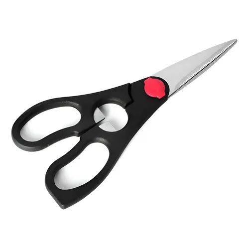 Shears 4" L Carbon Steel Kitchen 1 pc Black