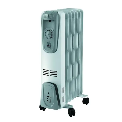 Radiator Heater 160 sq ft Oil Filled Electric Gray/White Radiator Heater 160 sq ft Oil Filled Electric Gray/White