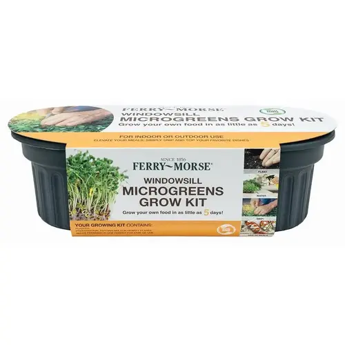 Windowsill Microgreens Grow Kit 4" H X 16" W X 4" L Green Windowsill Microgreens Grow Kit 4" H X 16" W X 4" L Green