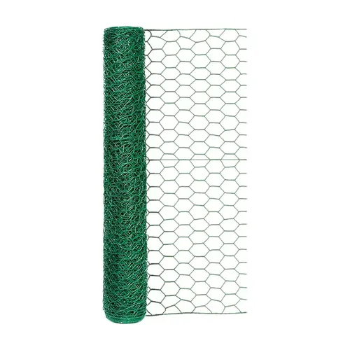 Poultry Netting 24" H X 25 ft. L Steel 2" W Mesh Green Poultry Netting 24" H X 25 ft. L Steel 2" W Mesh Green