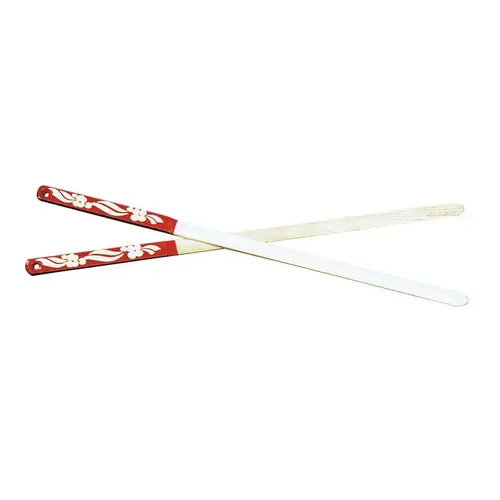 Lefse Turning Stick Silver Wood Polished