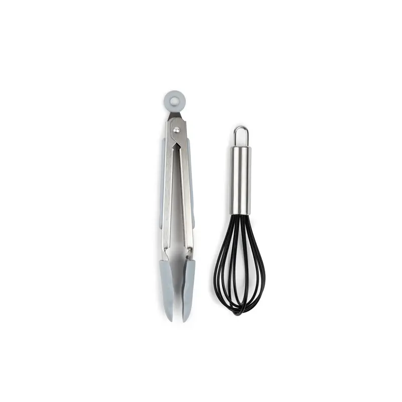 Core Home Whisk Tong Set 2.57 W X 11.41 L Silver Silicone/Stainless Steel Silver Pair AC29828 Core Home Whisk Tong Set 2.57 W X 11.41 L Silver Silicone/Stainless Steel Silver Pair AC29828