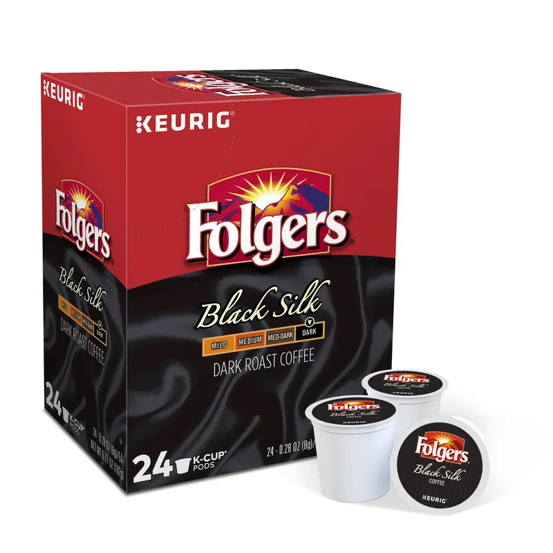 Keurig Coffee K-Cups Folgers Black Silk 5000363989